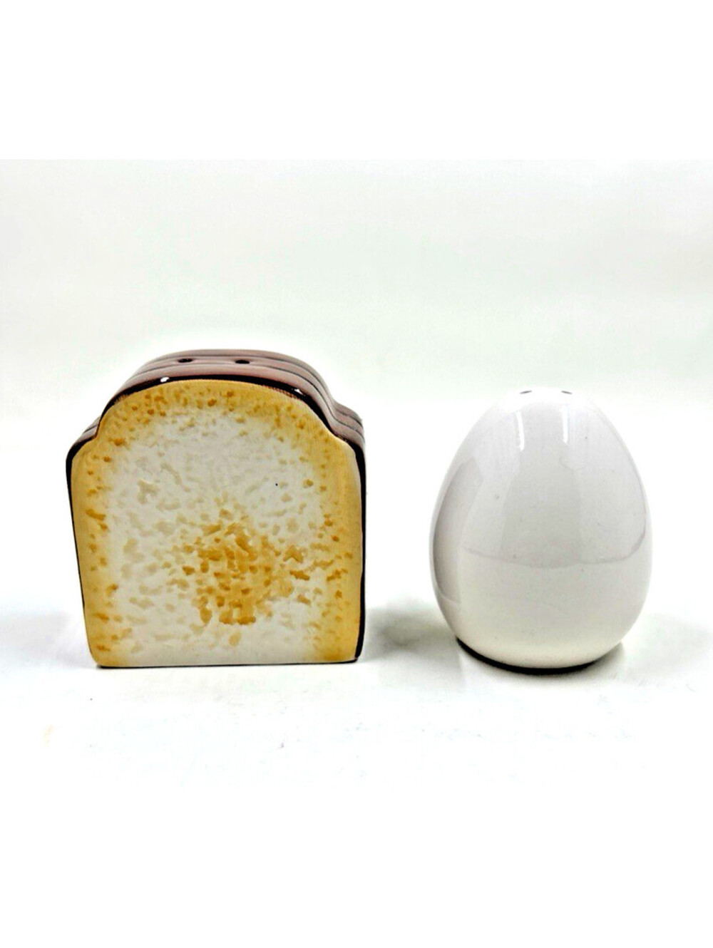 Vintage Egg And Toast Salt And Pepper Shakers
